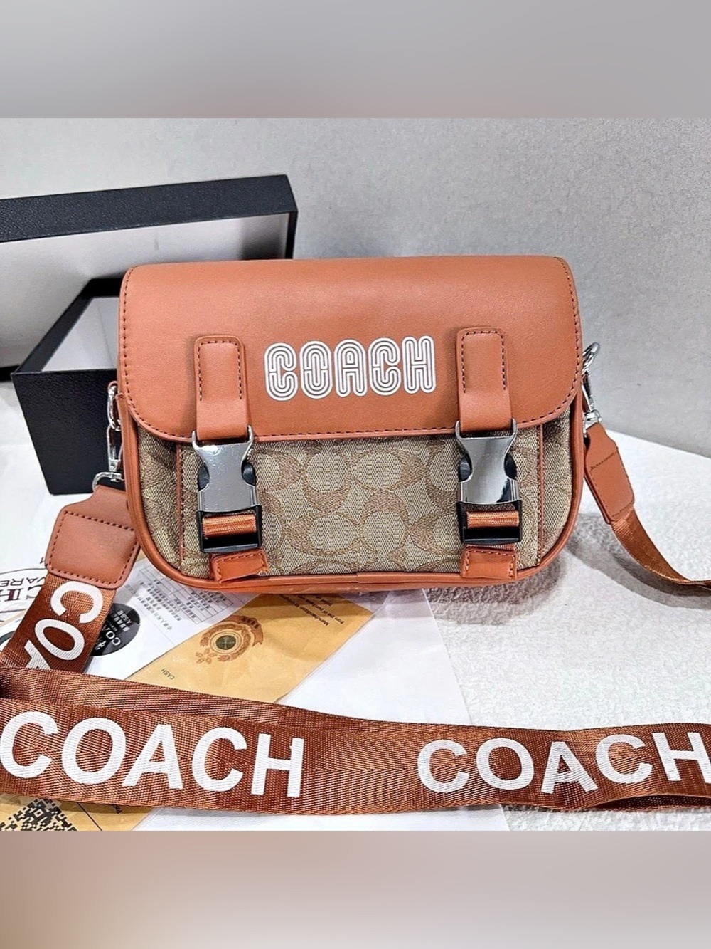 Coach Signature Canvas Crossbody Bag